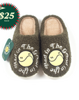 THE GOOD IN THE BAD HOUSE SLIPPERS - (OLIVE GREEN)