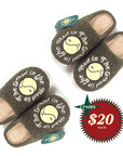 THE GOOD IN THE BAD HOUSE SLIPPERS - 2 PAIRS BUNDLE - (OLIVE GREEN)