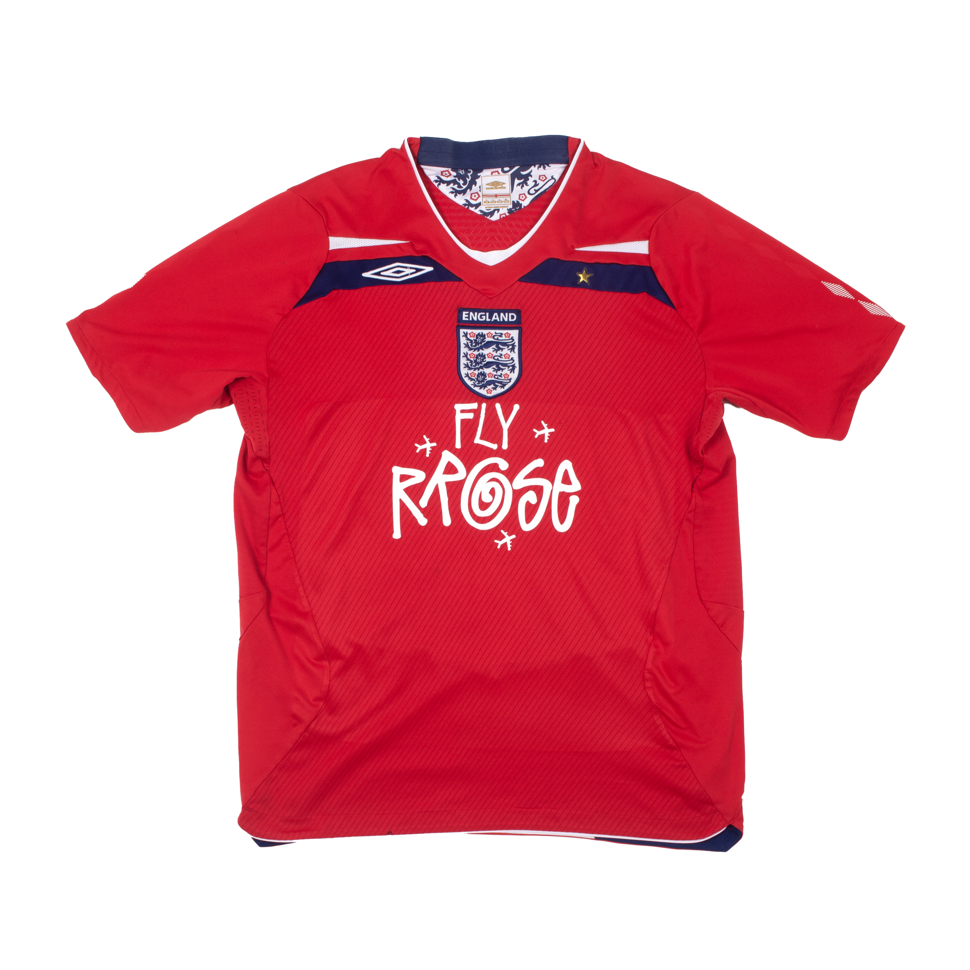 RROSE X 2008 UMBRO ENGLAND REPURPOSED AWAY JERSEY - (