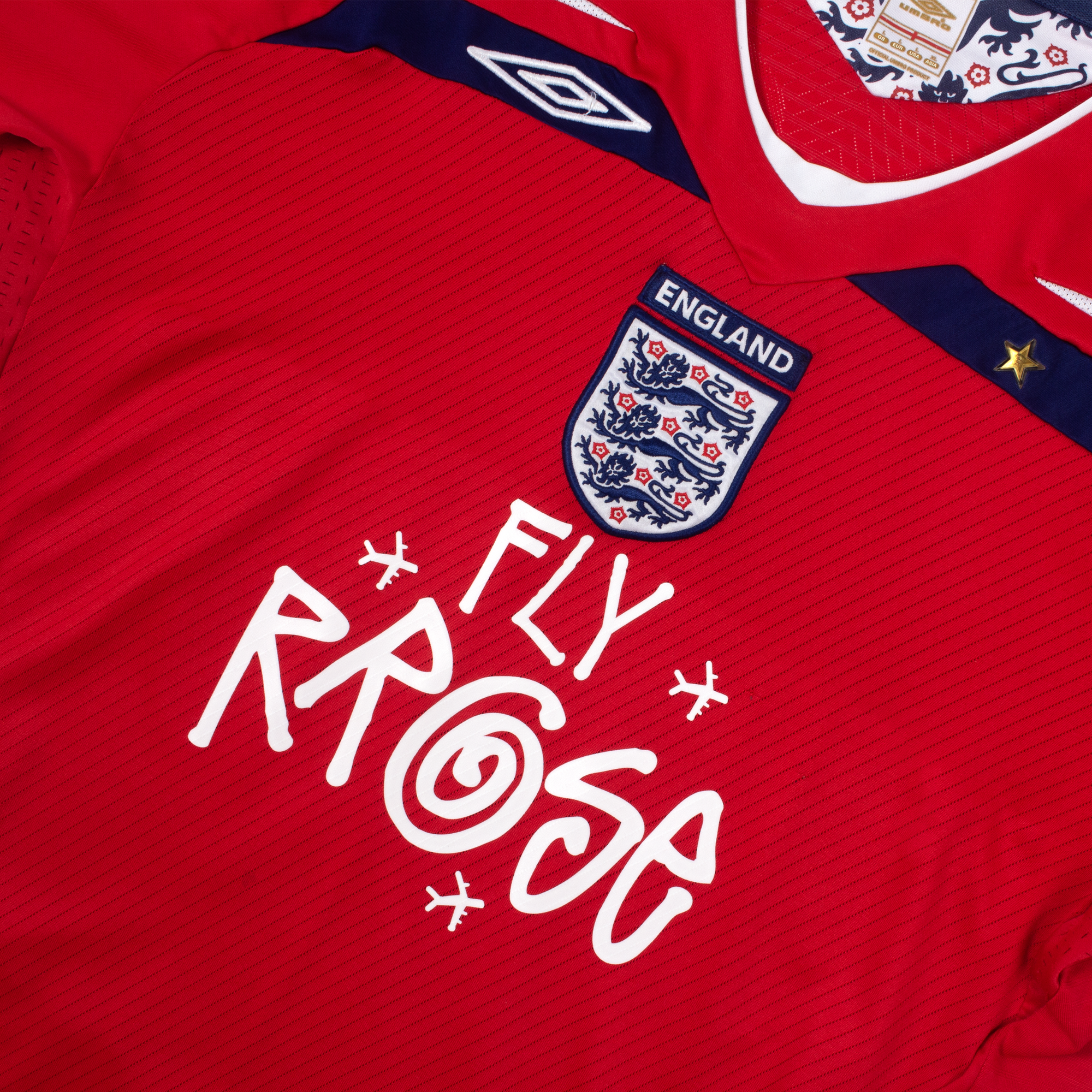 RROSE X 2008 UMBRO ENGLAND REPURPOSED AWAY JERSEY - (