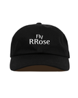 FLY RROSE LOGO DAD HAT - (PHANTOM BLACK)