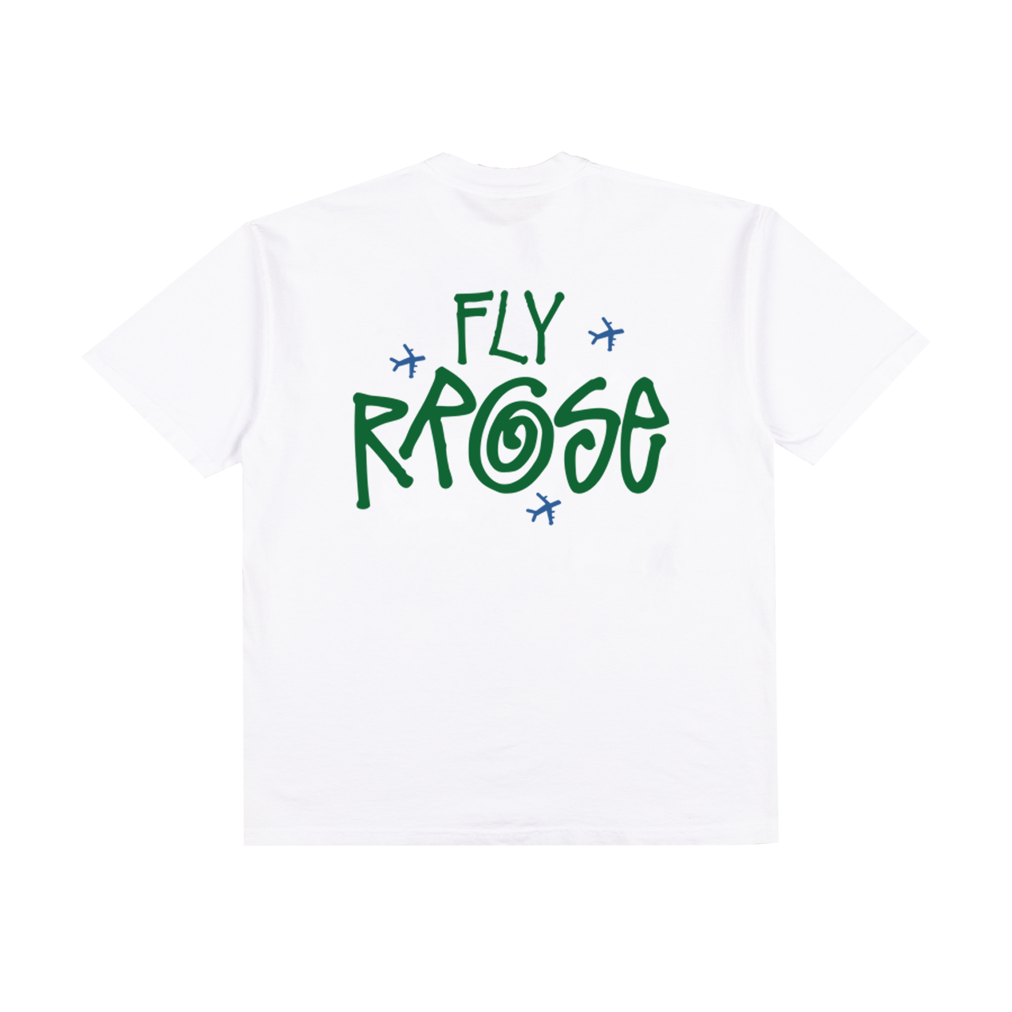 FLY RROSE LOGO HEAVYWEIGHT SHIRT - (SNOW WHITE)