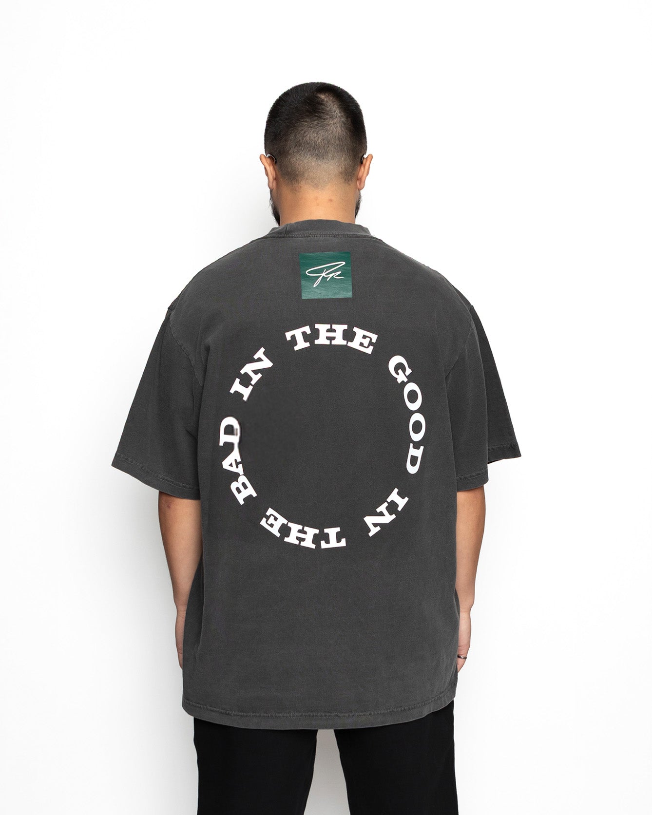 YIN YANG HEAVYWEIGHT SHIRT - (SHADOW GREY)