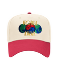 KOREA, AWAY LOGO SNAPBACK HAT - (CREAM/RED)
