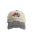 EYE OF THE TIGER VINTAGE WASHED HAT - (FADED LIGHT KHAKI/BLACK)