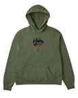 EYE OF THE TIGER HEAVYWEIGHT HOODIE - (ARMY GREEN)