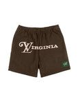 LOVE VIRGINIA HEAVY FLEECE MEN'S SHORTS - (CHOCOLATE)