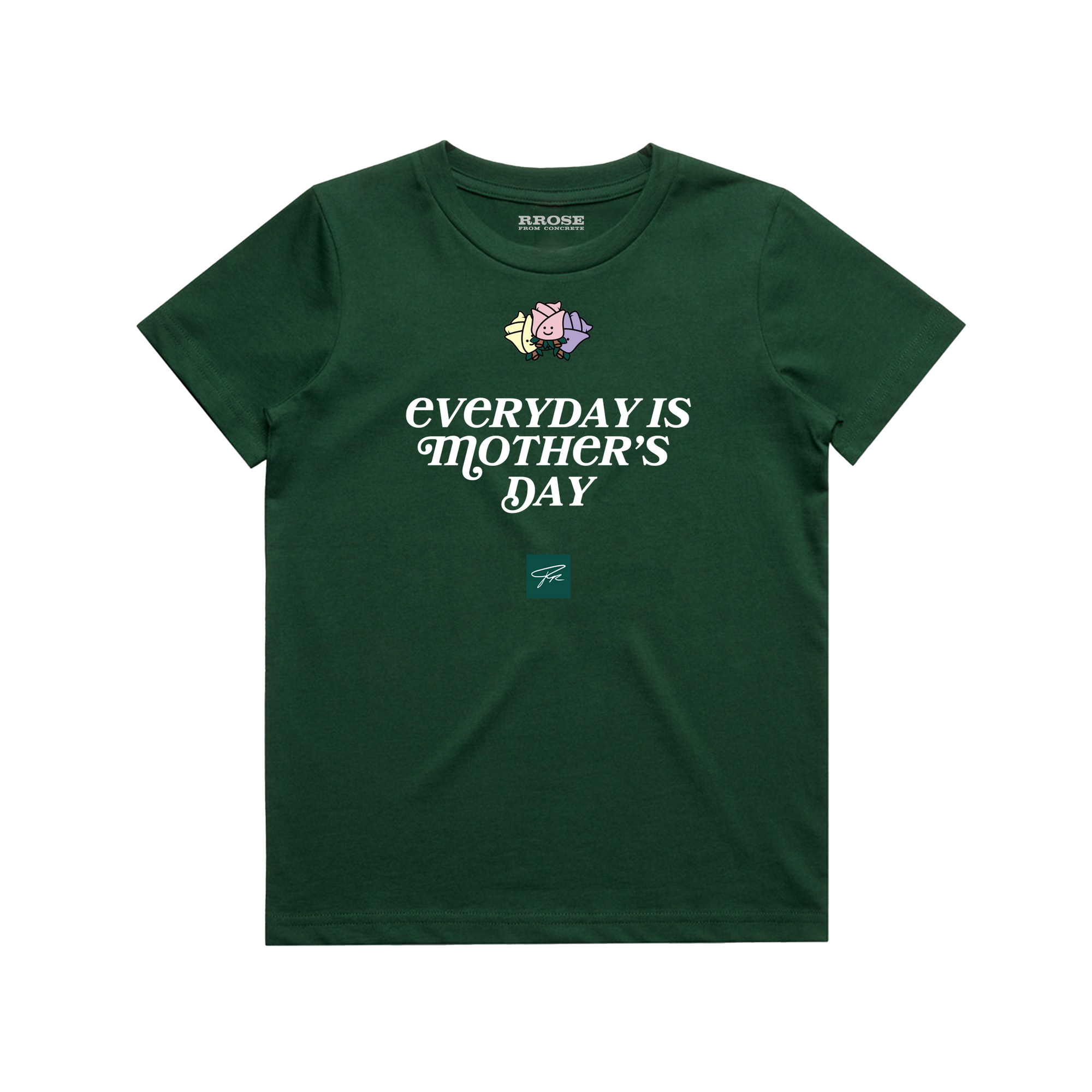 EVERYDAY IS MOTHER'S DAY 2025 KIDS SHIRT - (FOREST GREEN)