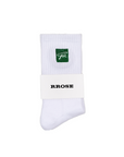 RROSE SIGNATURE LOGO SOCKS - (WHITE)