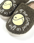 THE GOOD IN THE BAD HOUSE SLIPPERS - (OLIVE GREEN)