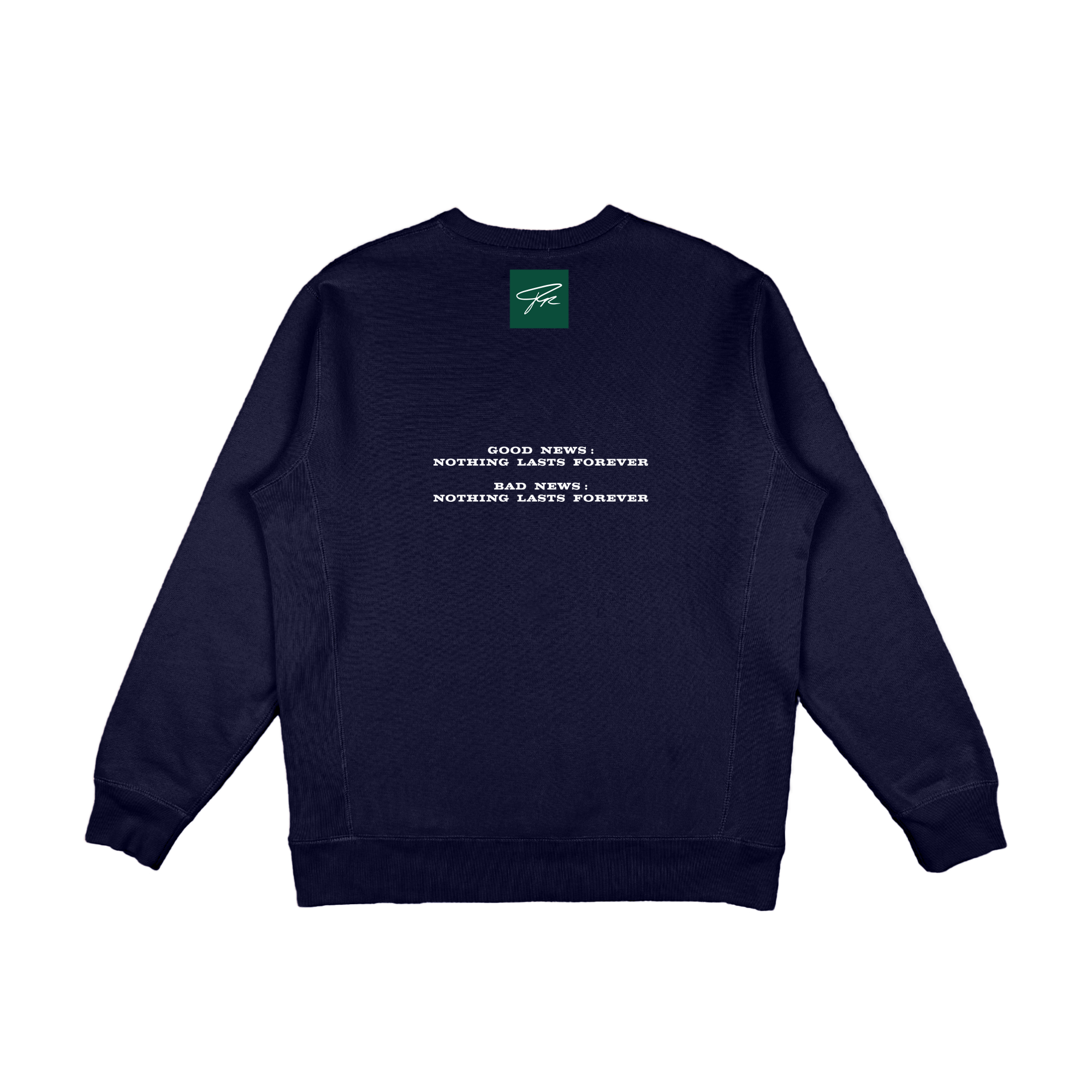 YIN YANG HEAVYWEIGHT CREWNECK - (NYC NAVY)