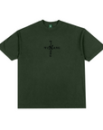 CROSS YIN YANG HEAVYWEIGHT SHIRT - (MOSS GREEN)
