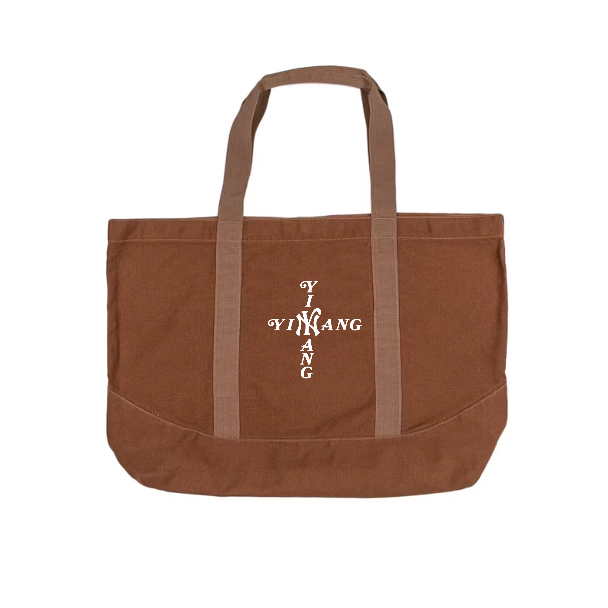 YIN YANG TOTE BAG - (BROWN) *EARLY ACCESS EXCLUSIVE*