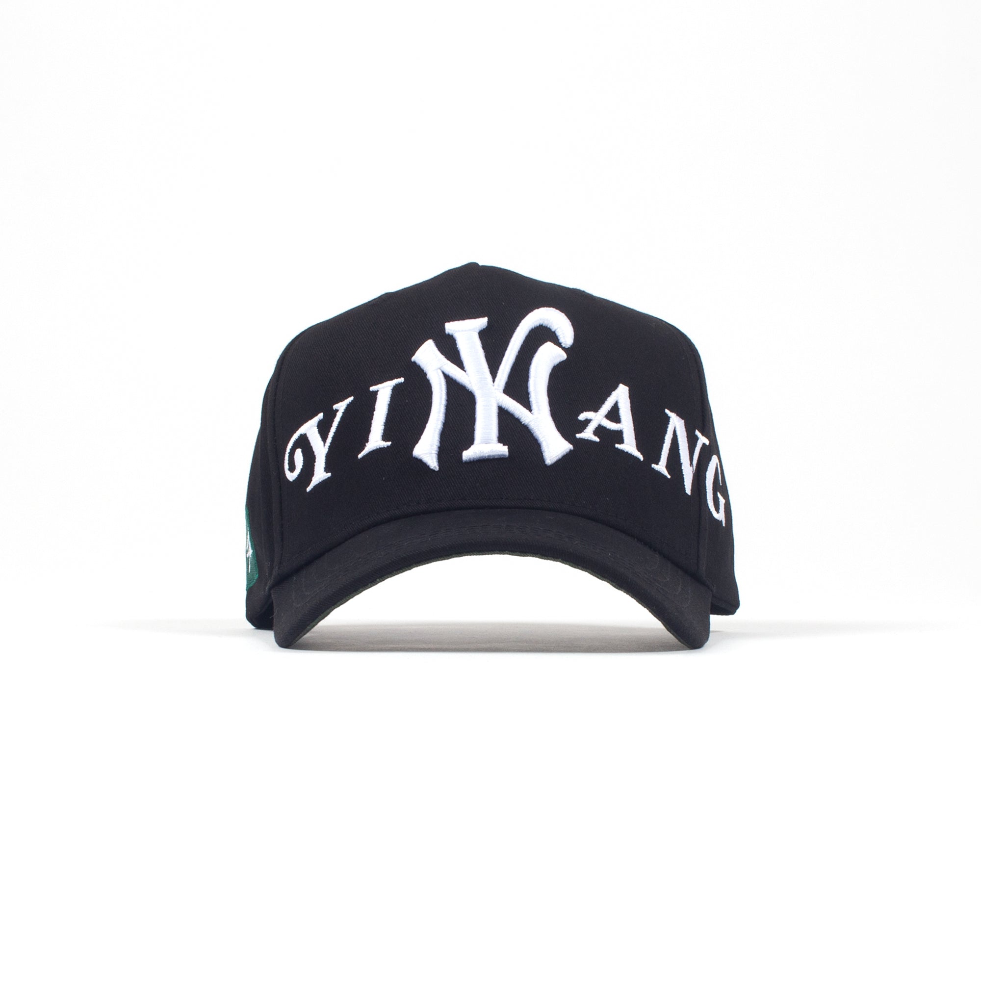 YIN YANG A-FRAME 5 PANEL HAT - (PHANTOM BLACK)
