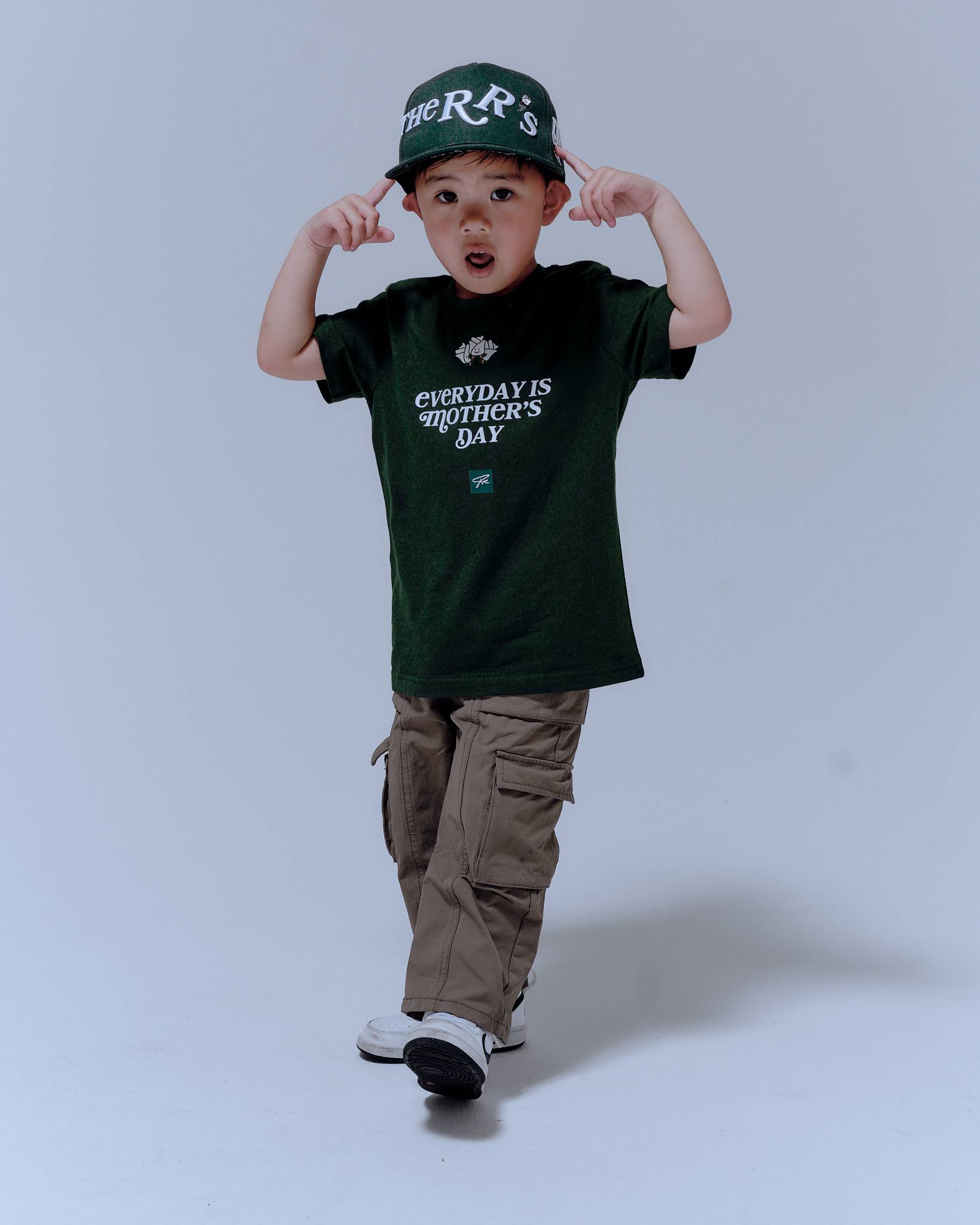 EVERYDAY IS MOTHER'S DAY 2025 KIDS SHIRT - (FOREST GREEN)