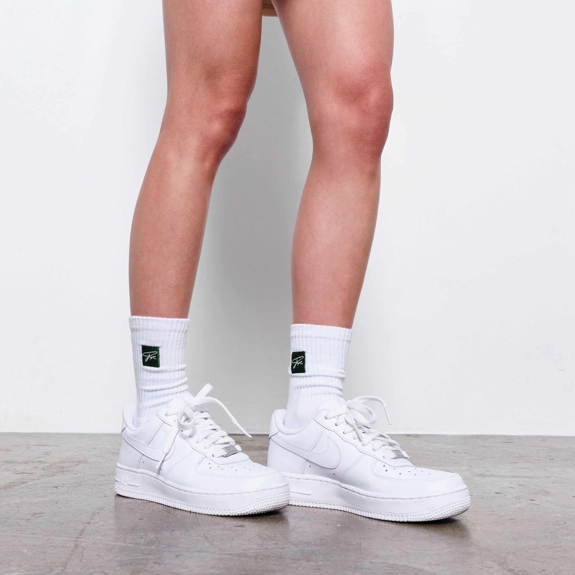 RROSE SIGNATURE LOGO SOCKS - (WHITE)
