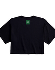 HAIL DMV RAW EDGE WOMEN'S CROP SHIRT - (PHANTOM BLACK)