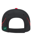KOREAN HEIR FLAME HAT - (BLACK/RED)