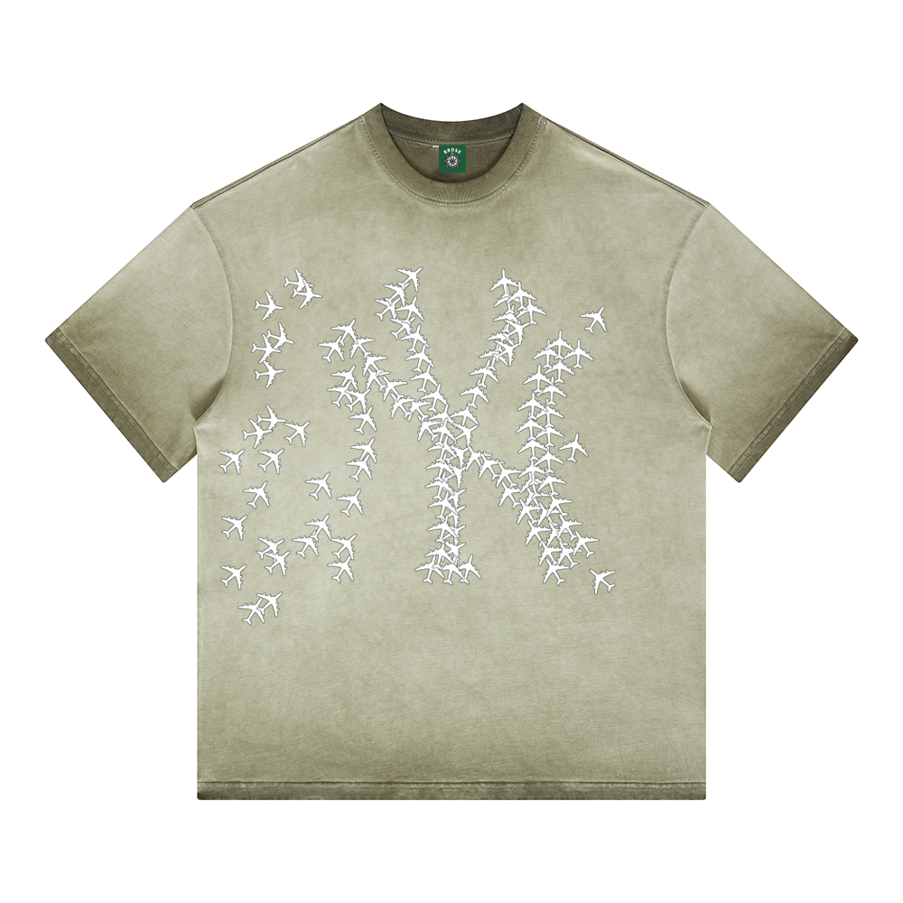 THERE'S NO PLACE LIKE NYC SUN FADED SHIRT - (VINTAGE OLIVE)