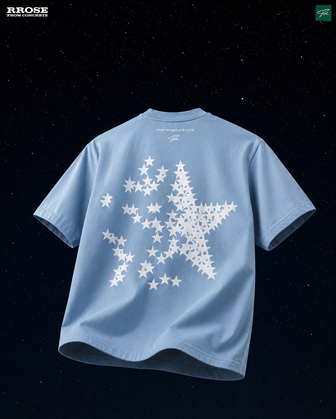 RROSE WRITTEN IN THE STARS HEAVYWEIGHT SHIRT - (SKY BLUE)