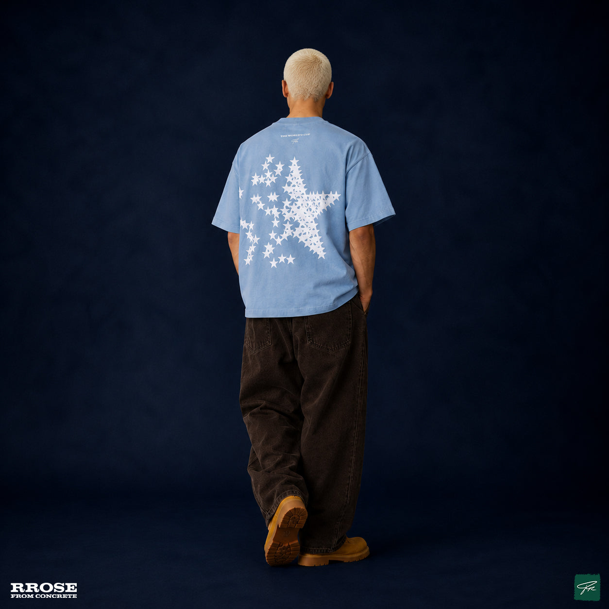 RROSE WRITTEN IN THE STARS HEAVYWEIGHT SHIRT - (SKY BLUE)