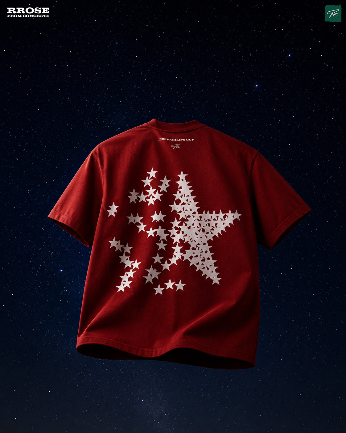 RROSE WRITTEN IN THE STARS HEAVYWEIGHT SHIRT - (RED)
