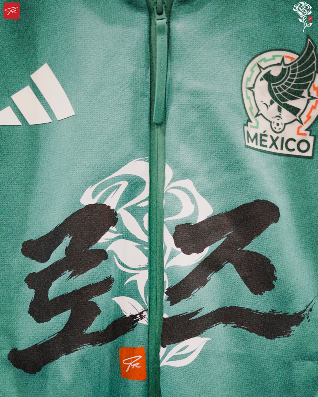 RROSE FC X 2026 ADIDAS MEXICO TIRO PRO REPURPOSED ZIP HOODIE - (