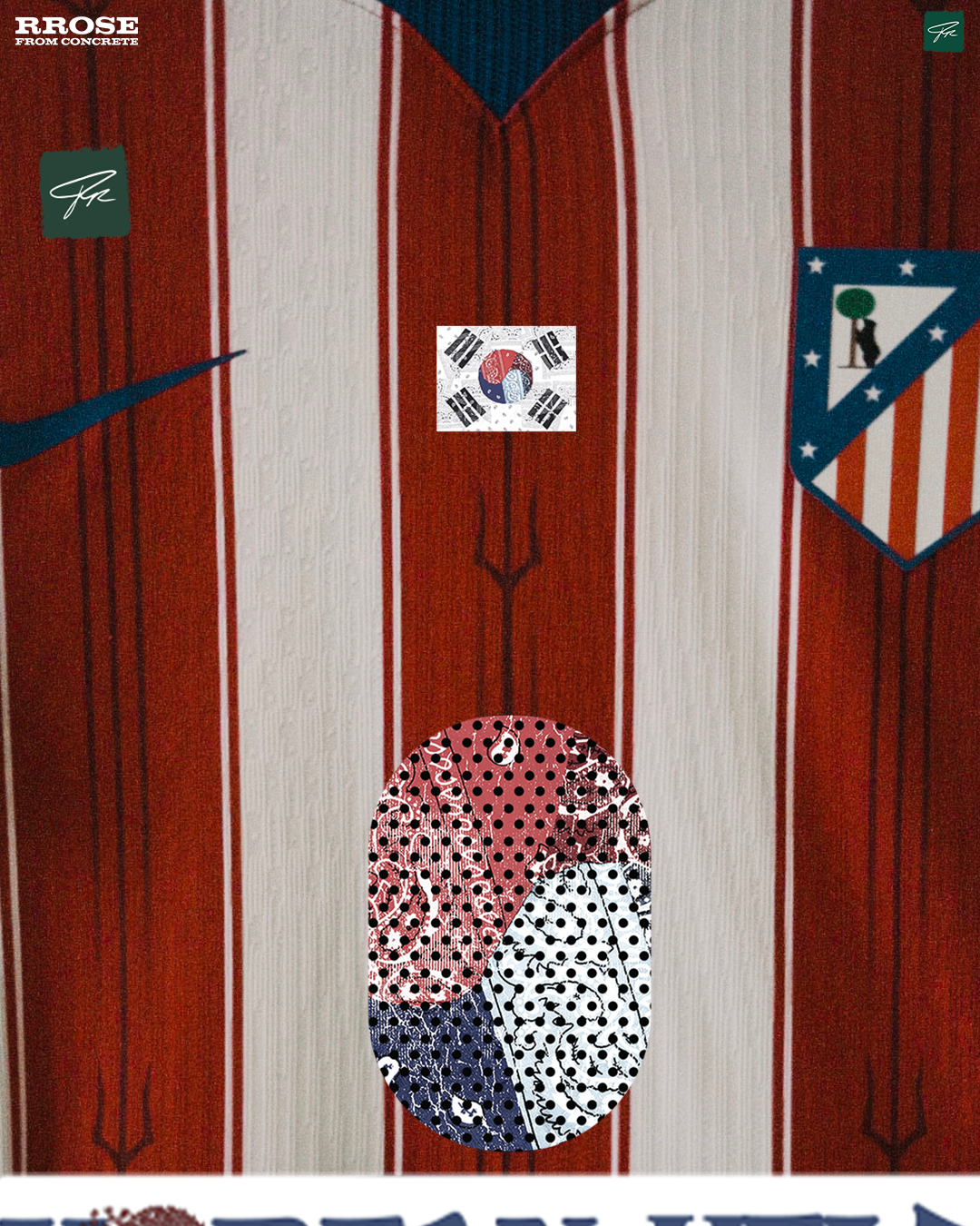 RROSE FC X 26/27 NIKE ATLETICO MADRID REPURPOSED AUTHENTIC HOME JERSEY - (LEE KANGIN) *LIMITED TIME*