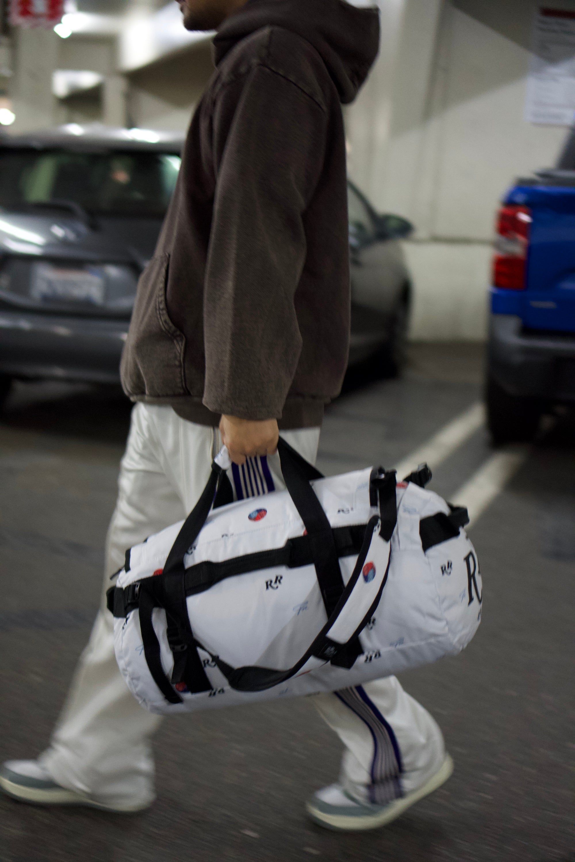 YIN YANG CARRY-ON/DUFFLE BAG - (WHITE)