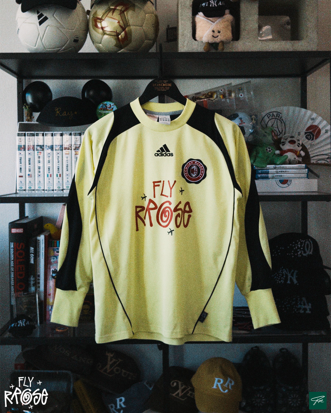 RROSE FC X 2008 ADIDAS AC MILAN ACADEMY REPURPOSED GK JERSEY - (