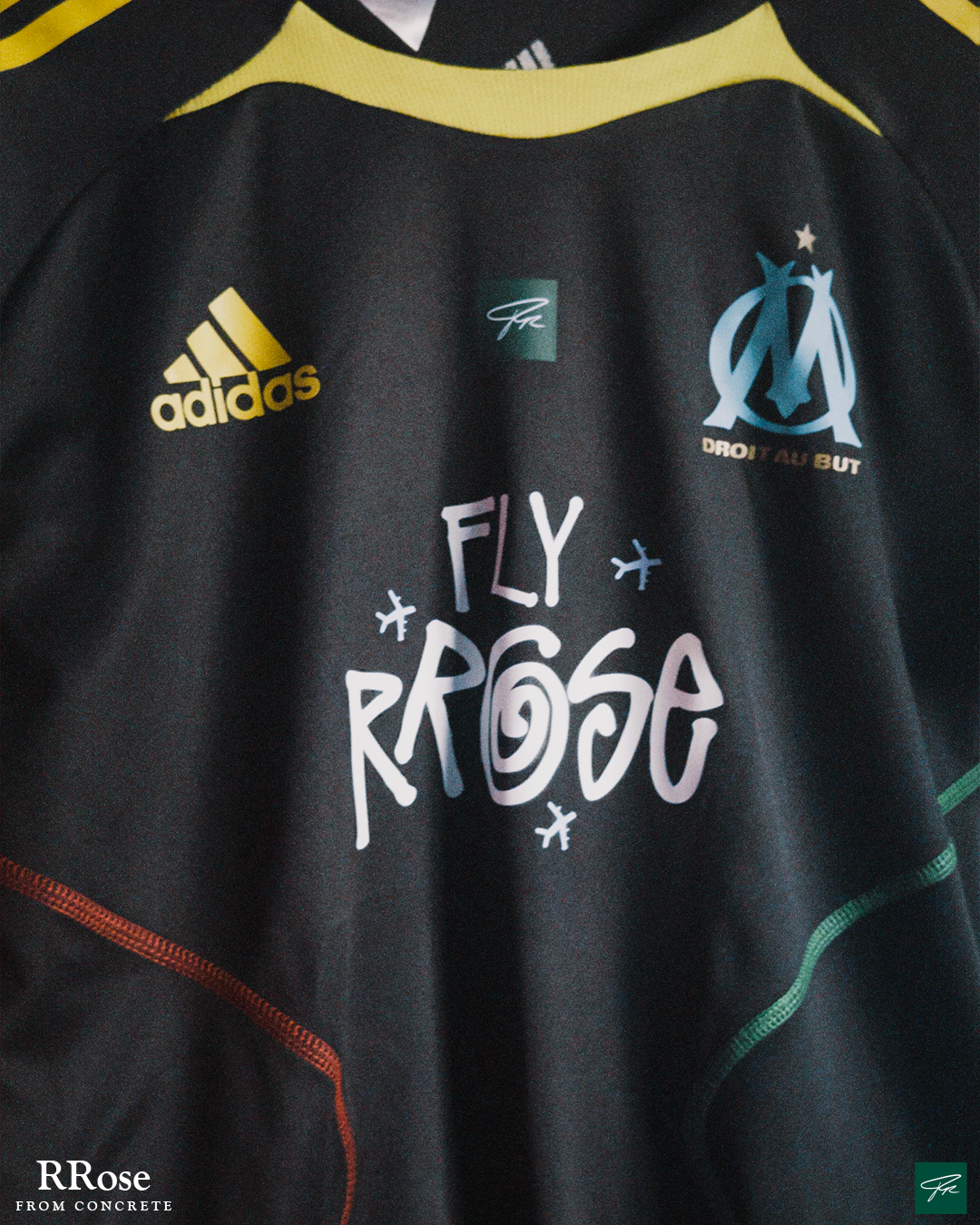 RROSE FC X 2010 ADIDAS MARSEILLE REPURPOSED AWAY JERSEY - (
