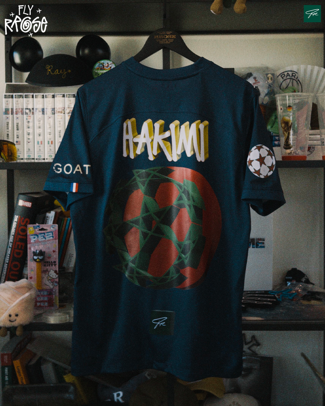 RROSE X 2022 NIKE PSG REPURPOSED HOME JERSEY - (HAKIMI) *1 OF 1*