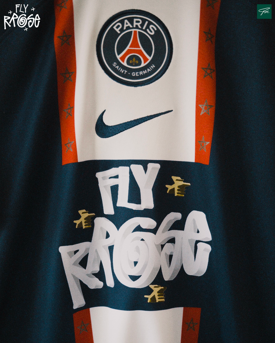 RROSE X 2022 NIKE PSG REPURPOSED HOME JERSEY - (HAKIMI) *1 OF 1*