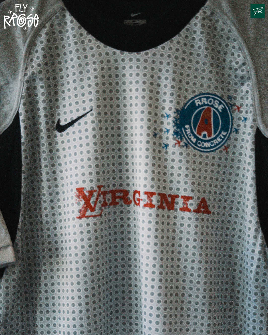 RROSE FC X 2000 NIKE REPURPOSED GK JERSEY - (LOVE VIRGINIA) *1 OF 1*