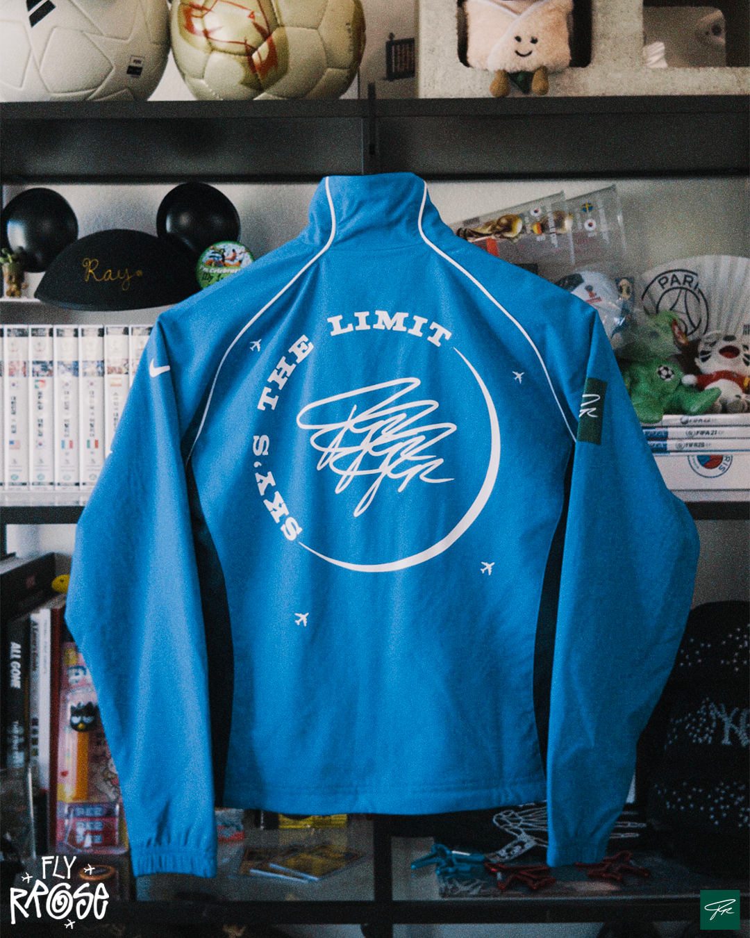 RROSE FC X 2007 NIKE REPURPOSED WOMEN'S JACKET - (FLY RROSE) *1 OF 1*