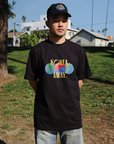 KOREA, AWAY LOGO HEAVYWEIGHT SHIRT - (BLACK)