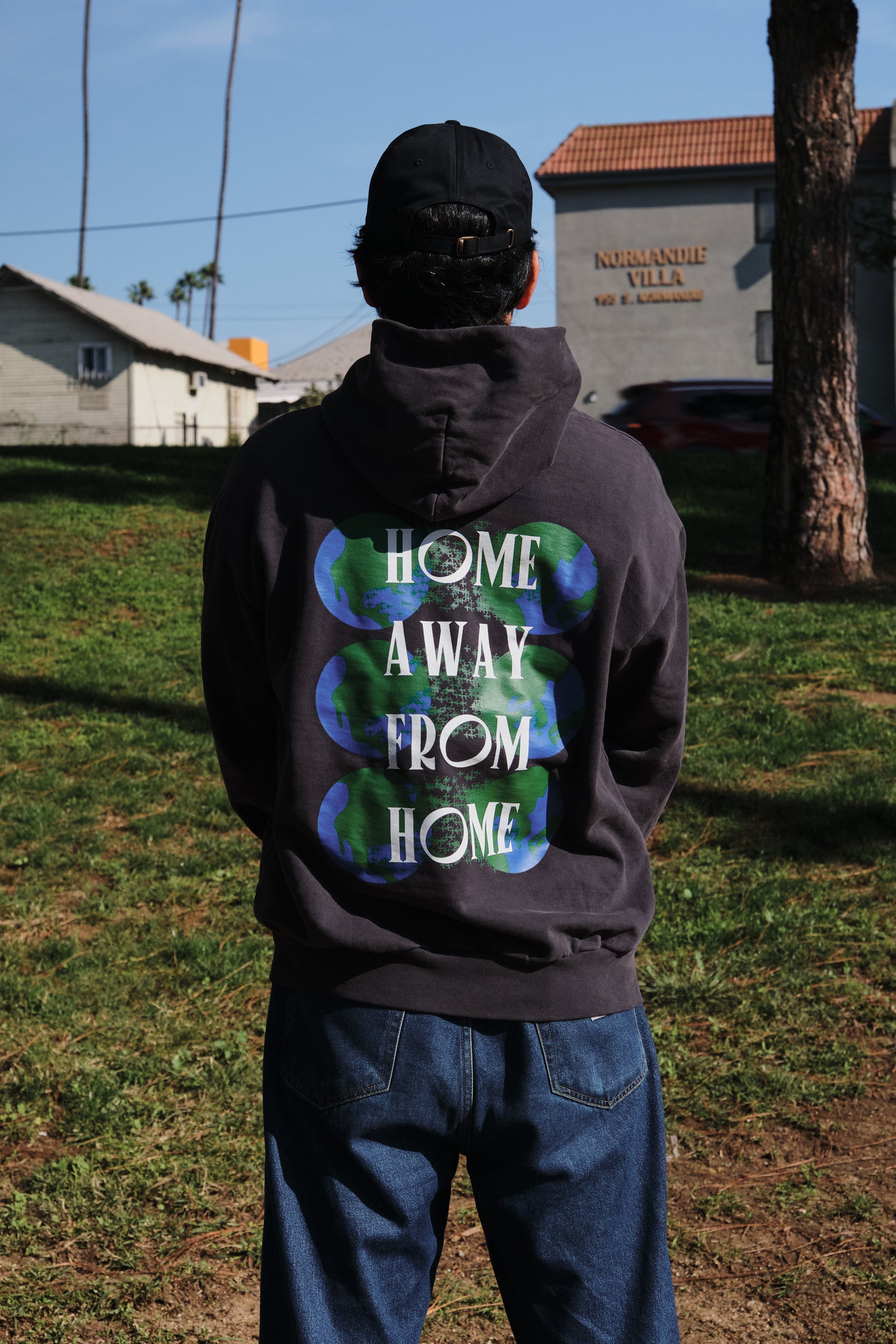 KOREA, AWAY LOGO HEAVYWEIGHT HOODIE - (VINTAGE GREY)