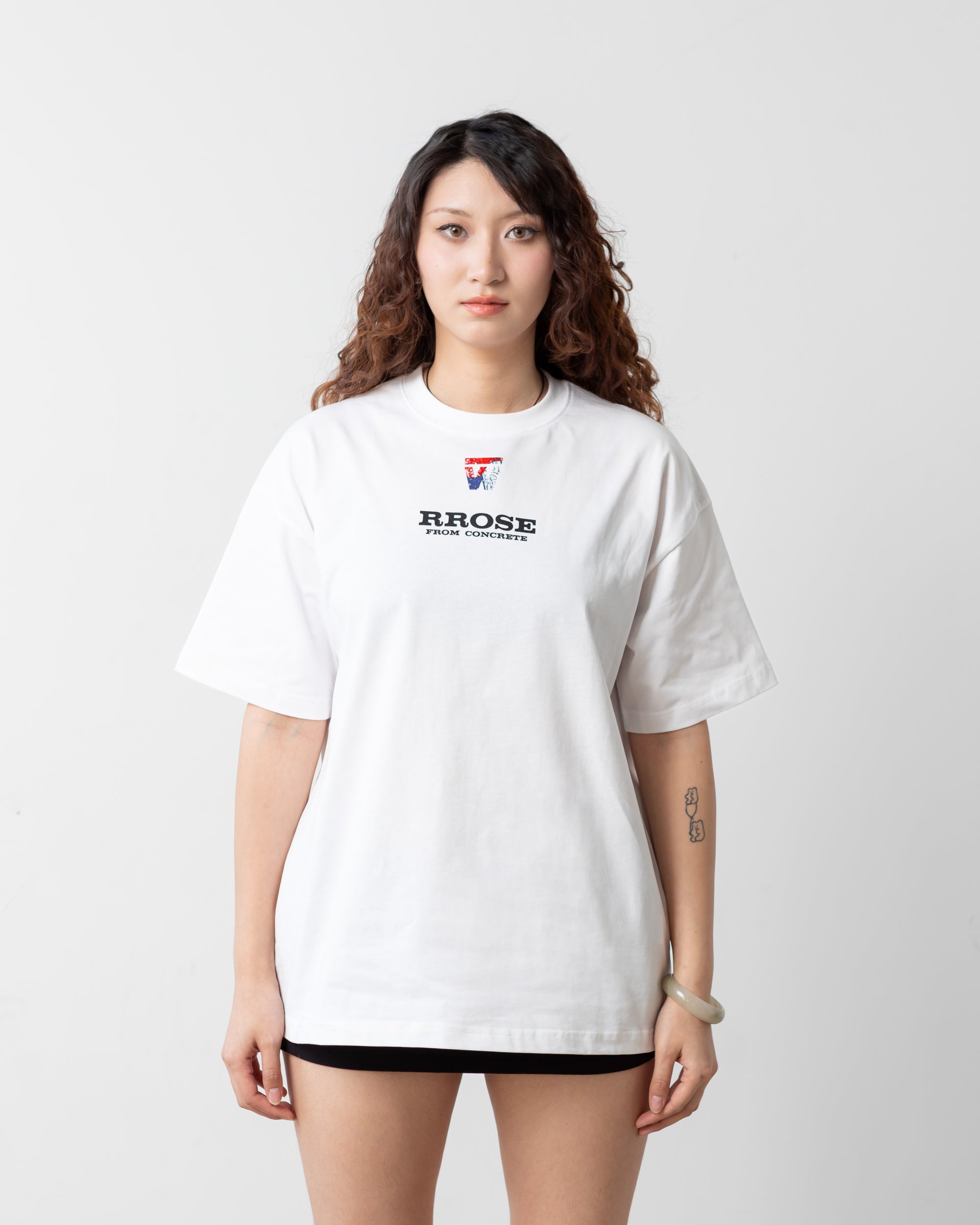 RROSE X WJW YIN YANG W LOGO HEAVYWEIGHT SHIRT - (SNOW WHITE)