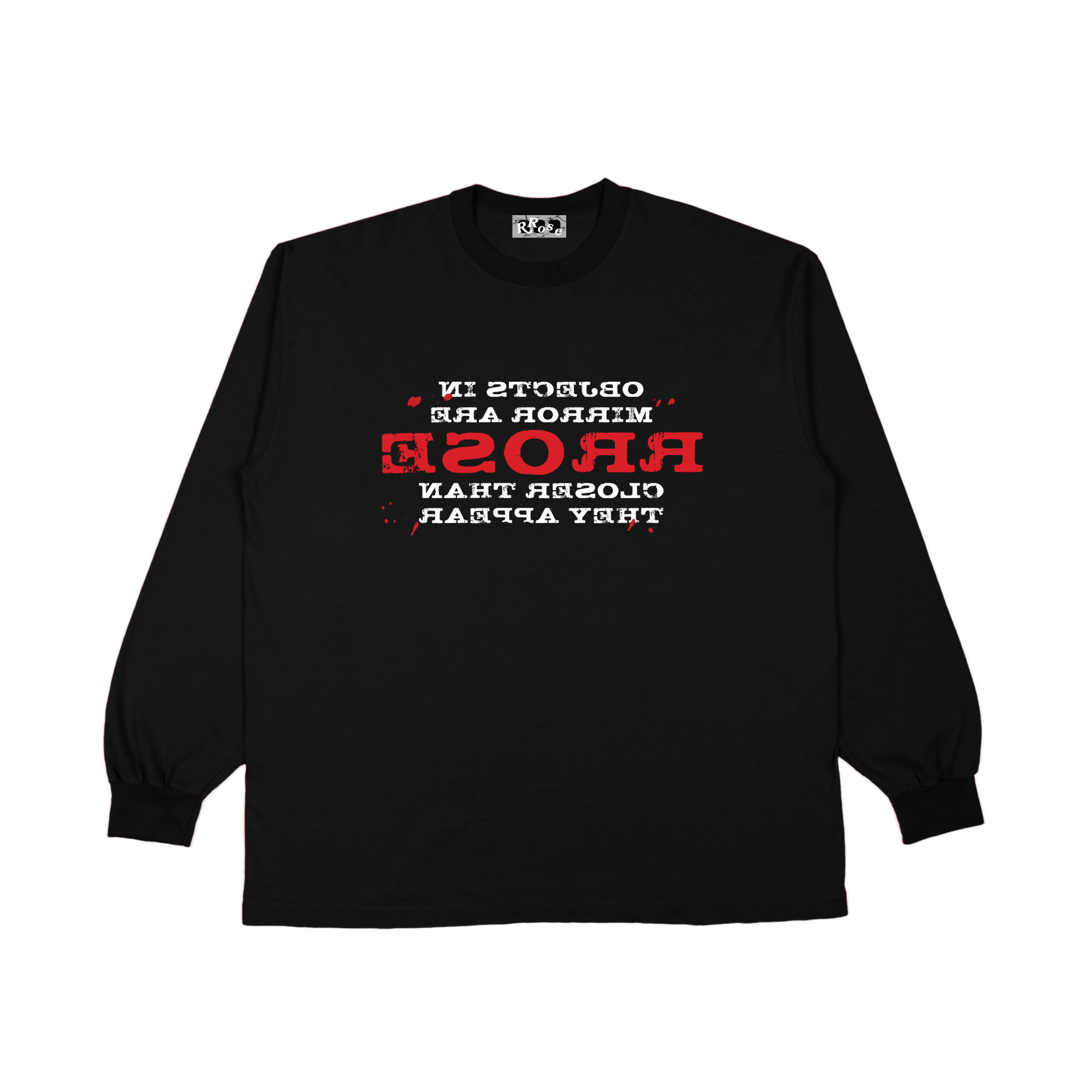 OBJECTS IN THE MIRROR HEAVYWEIGHT LS SHIRT - (PHANTOM BLACK)