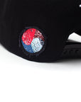 YIN YANG A-FRAME 5 PANEL HAT - (PHANTOM BLACK)