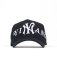 YIN YANG A-FRAME 5 PANEL HAT - (PHANTOM BLACK)