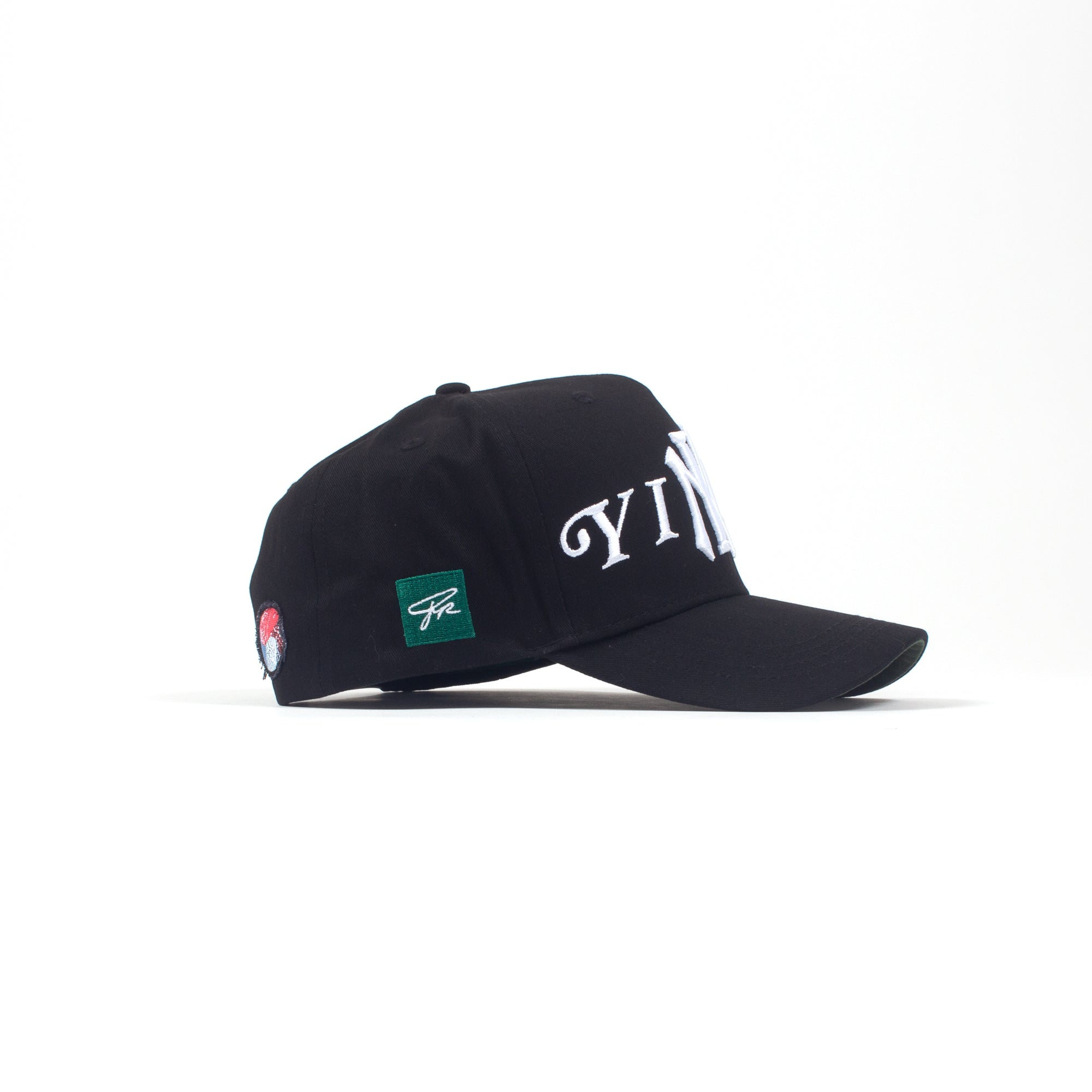 YIN YANG A-FRAME 5 PANEL HAT - (PHANTOM BLACK)