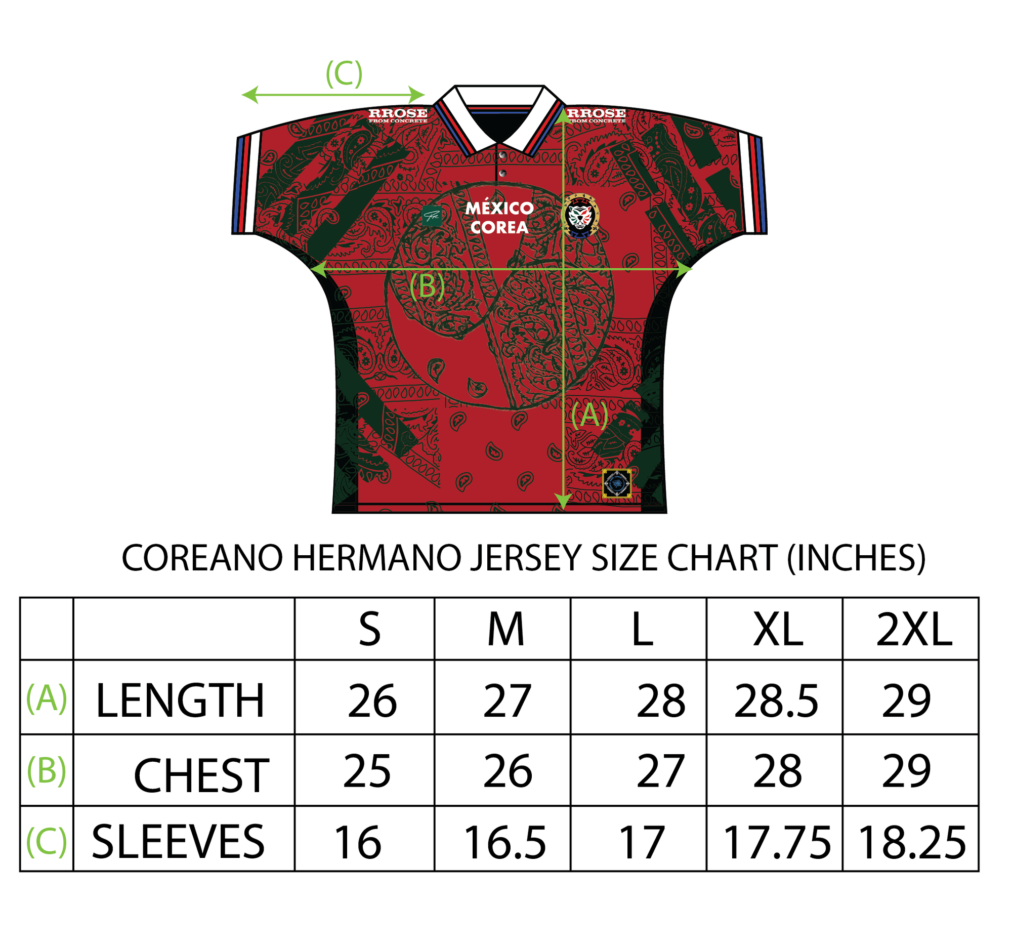 RROSE FC COREANO HERMANO 2026 SOCCER JERSEY - (RED)