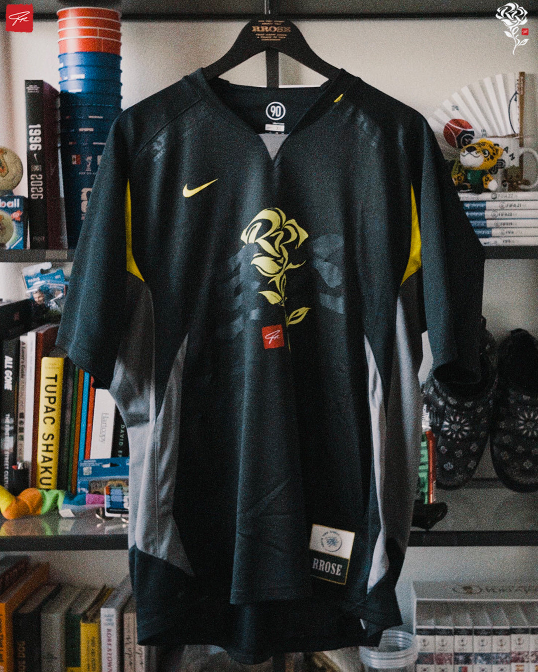 RROSE FC X 2010S NIKE "DORTMUND" REPURPOSED TOTAL 90 JERSEY - (