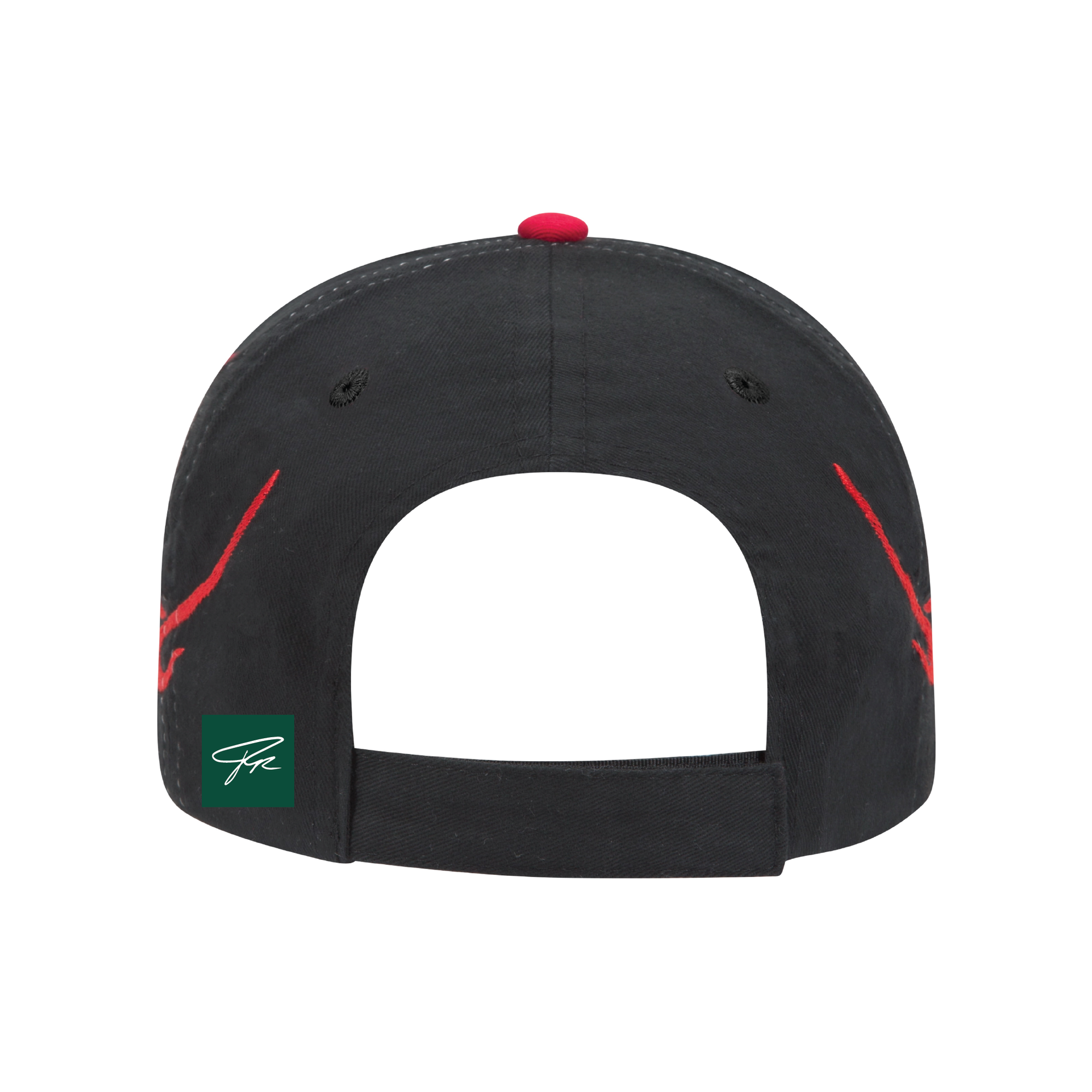 KOREAN HEIR FLAME HAT - (BLACK/RED)