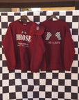 RACE FLAG HEAVYWEIGHT CREWNECK MAROON
