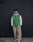 THERE'S NO PLACE LIKE HOME VARSITY JACKET - NYC GREEN